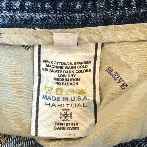 Habitual denim shorts. great emboldened details - Picture 5 of 6